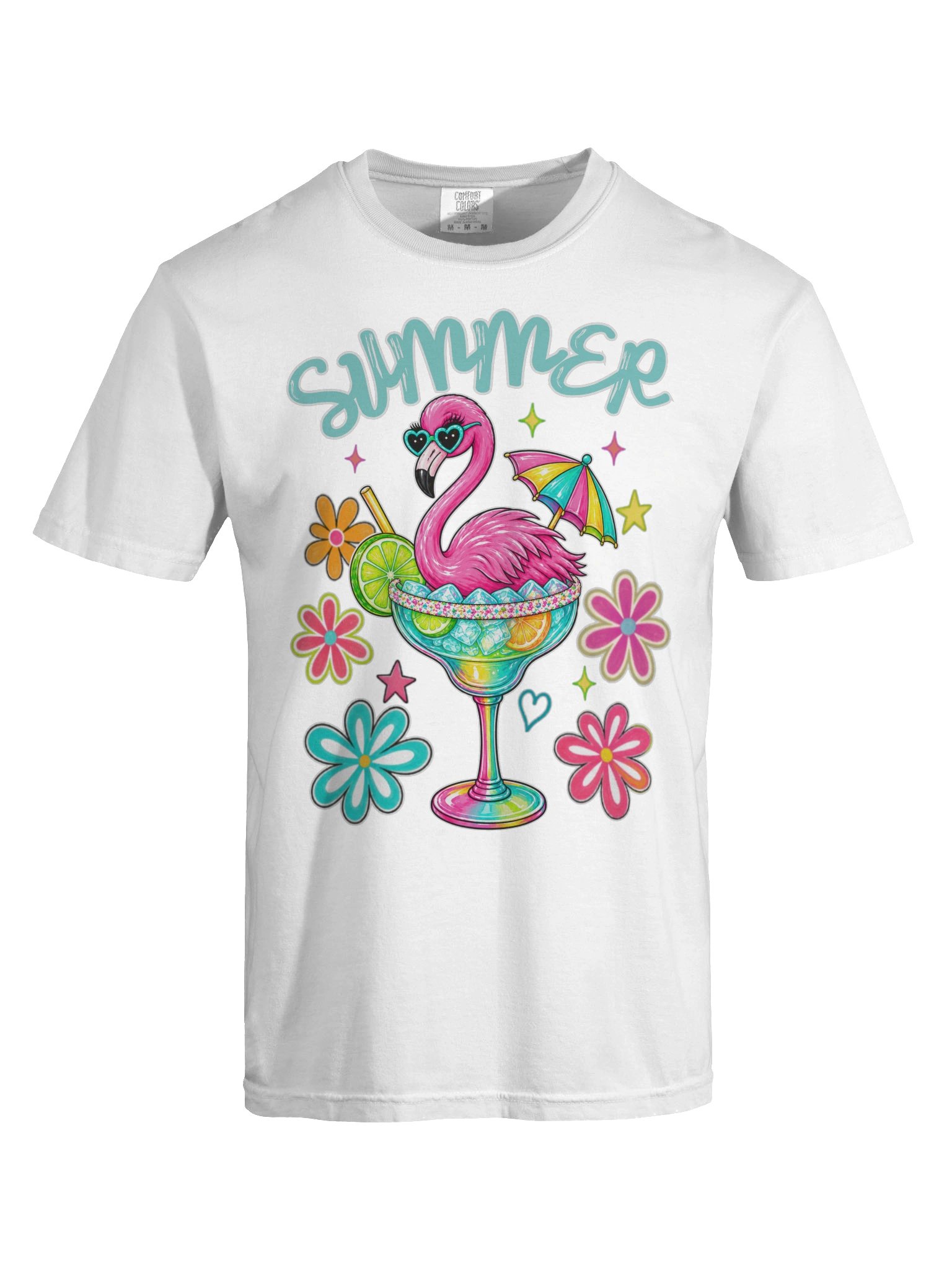 Summer Flamingo Margarita Tee product image (3)