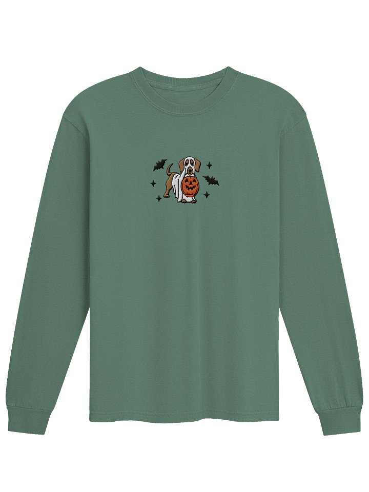 Halloween Dachshund(Brown) Embroidered Long-sleeved T-Shirt product image (25)