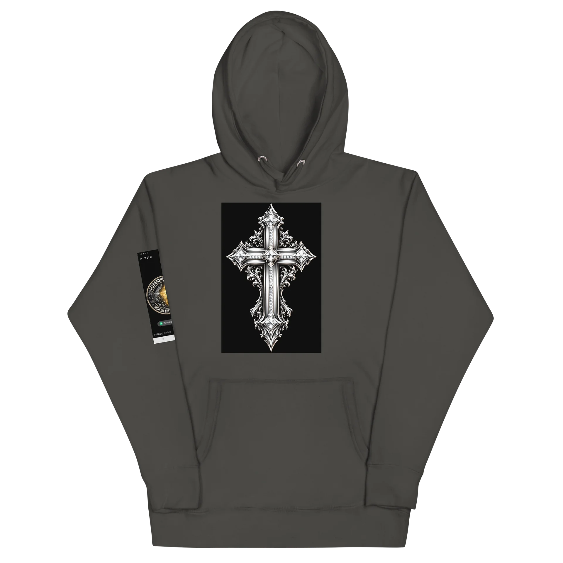 Ornate Gothic Cross Hoodie product image (2)