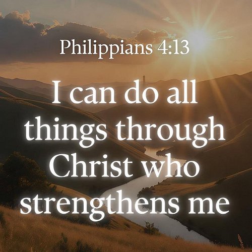 💫 Philippians 4:13
‘I can do all things through Christ who strengthens me.’

No matter what challenges you face today, rememb...