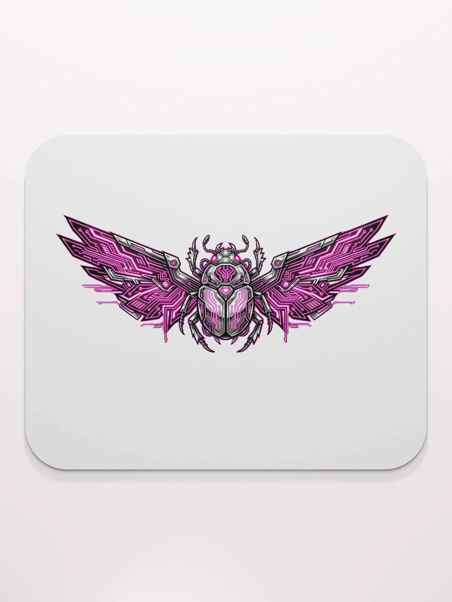Neon Scarab Circuit Mouse Pad product image (2)