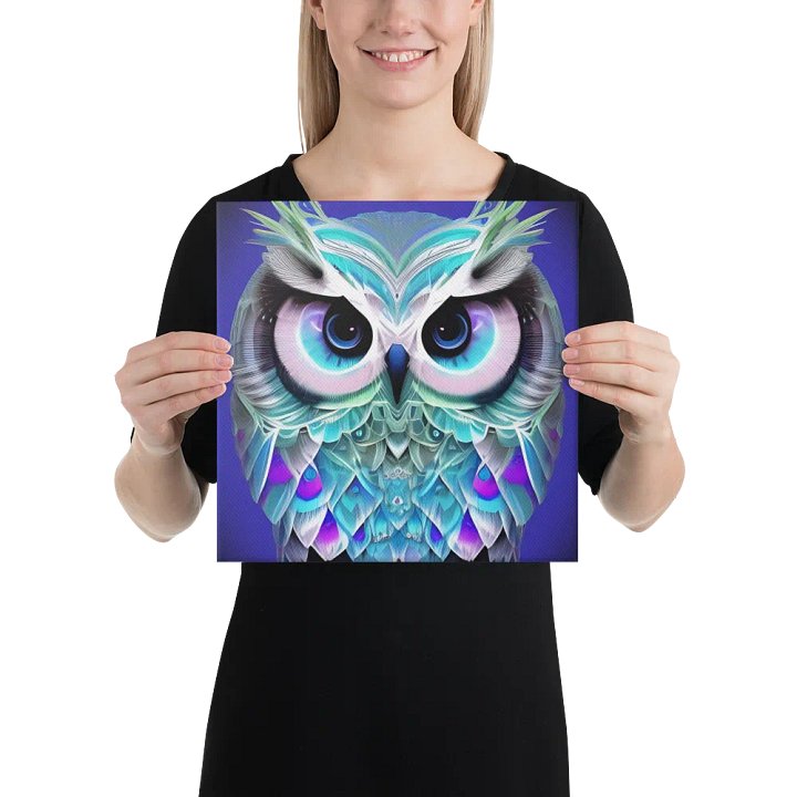 Fantasy Fractal Owl Art - v4 product image (2)