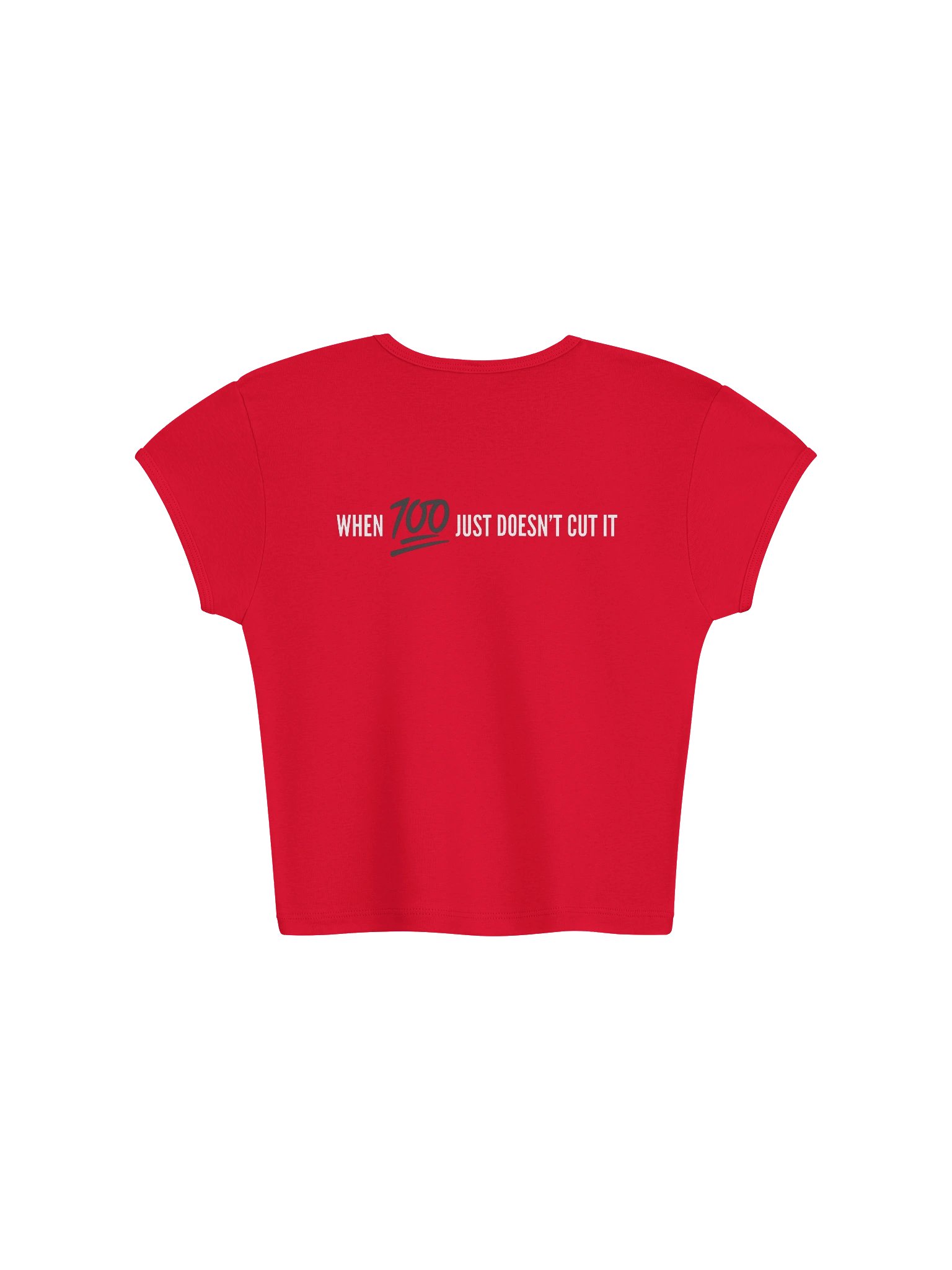 6000% Ribbed Crop Top | R E D product image (2)