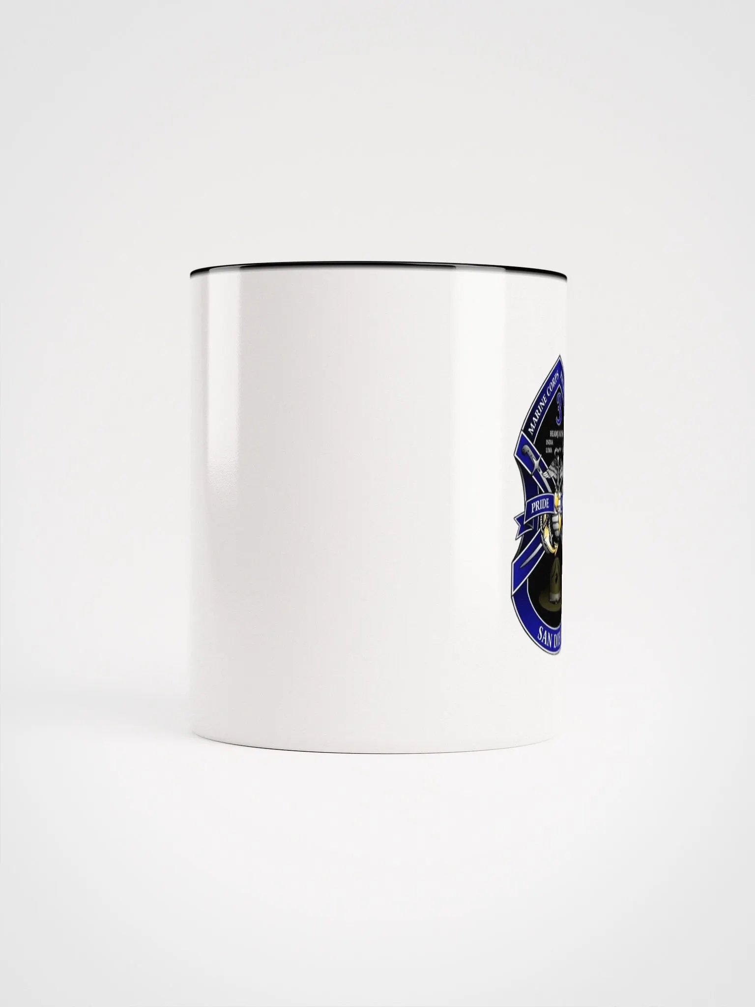 3rd Recruit Training Battalion San Diego: Coffee Cup White Exterior/Black Interior product image (5)