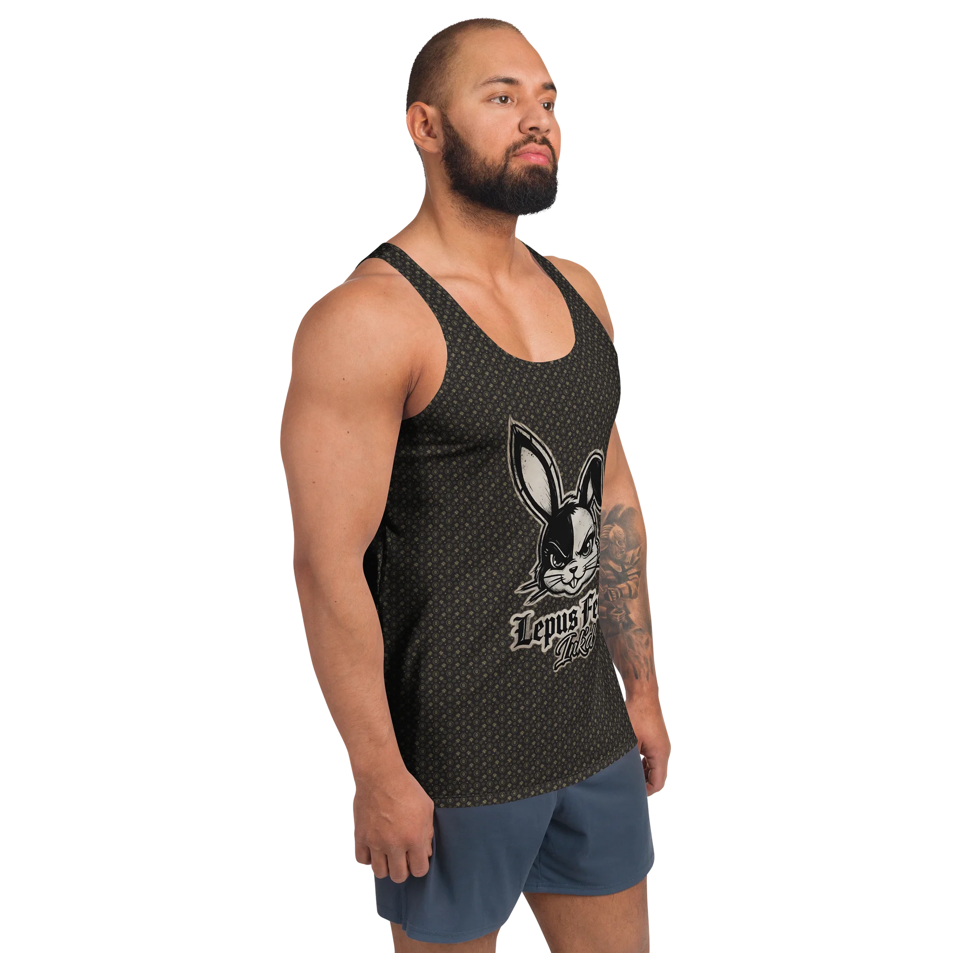 Lepus Ferox Ink'd — Rider Hare Allover Tank Top product image (3)