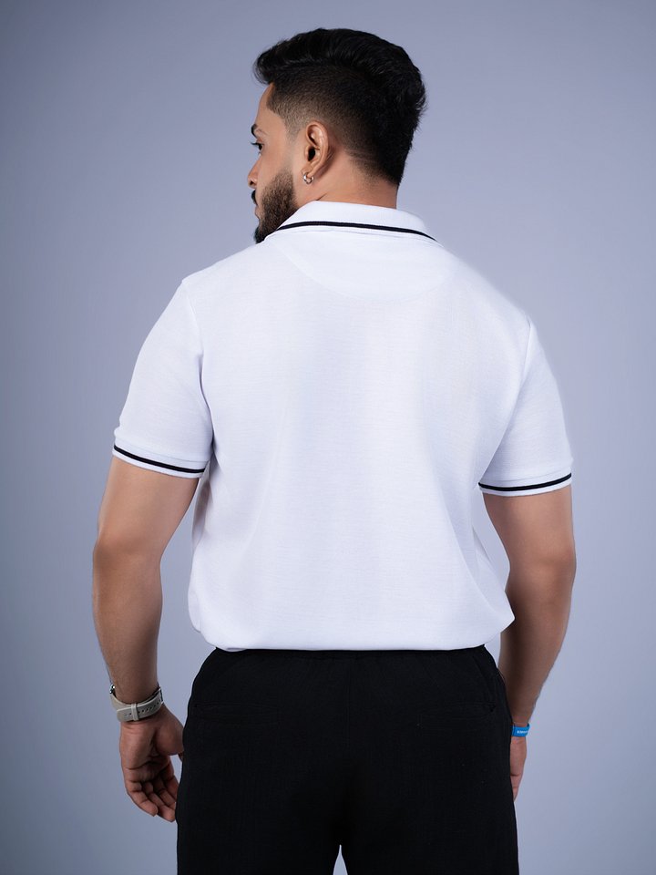 White Color T shirt product image (2)