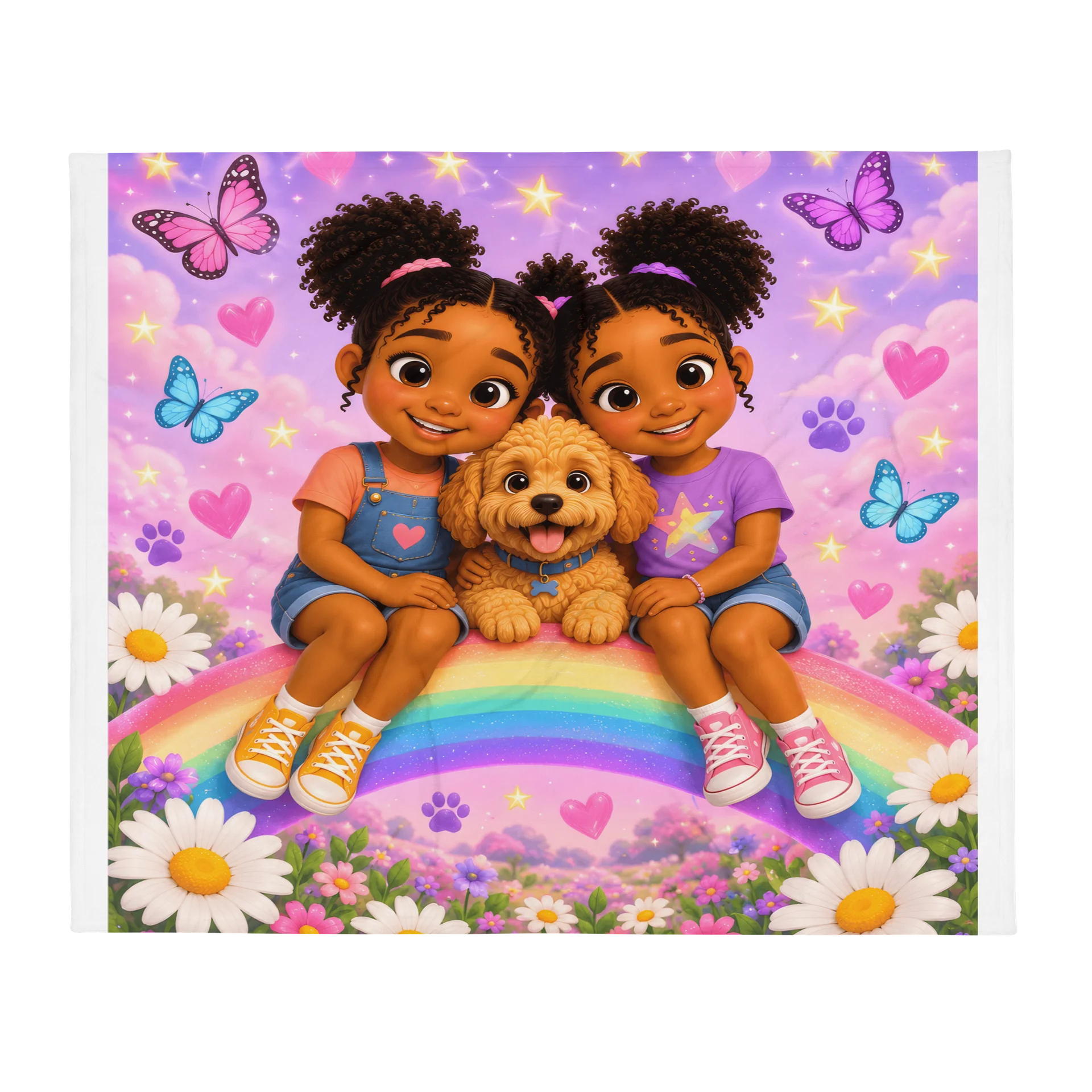 Kenni, Maddi & Biscuit Rainbow Adventure Throw product image (1)