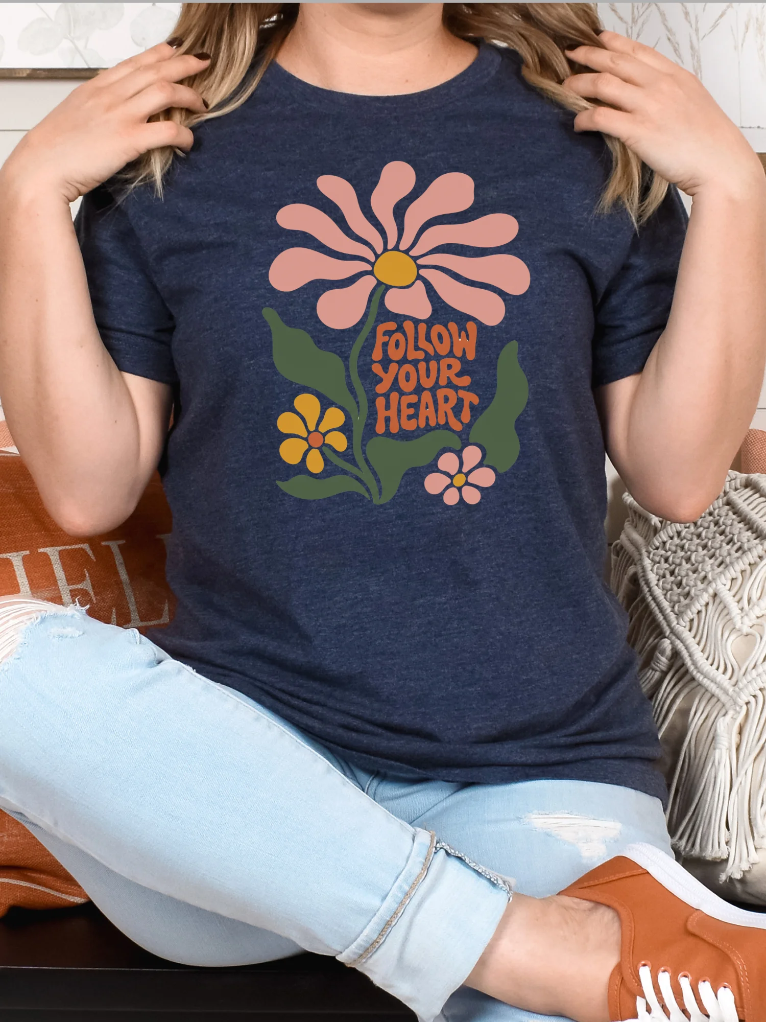 Follow Your Heart Floral Tee product image (1)