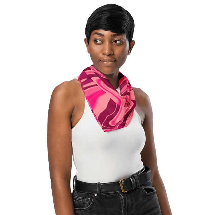 Bandana - Shades of Magenta Pink Digital Fluid Art product image (2)