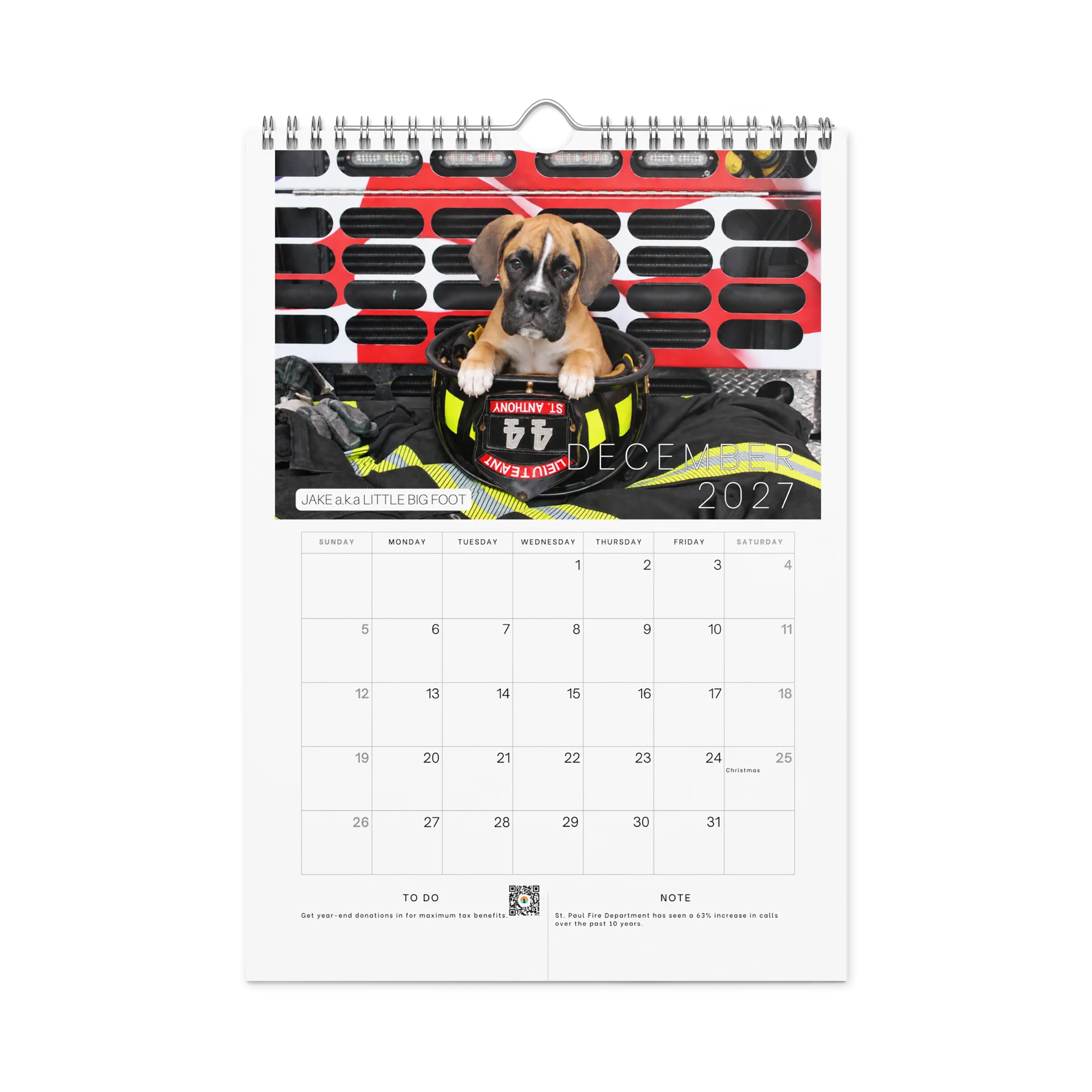 2027 Boxers & Firefighters Calendar product image (6)