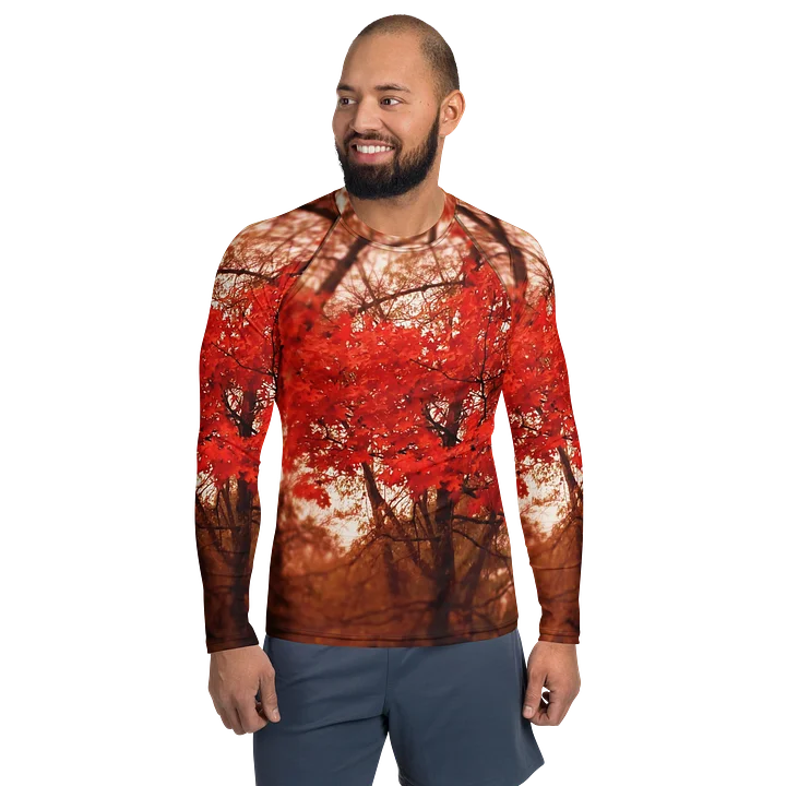 Crimson Leaves Rash Guard product image (1)