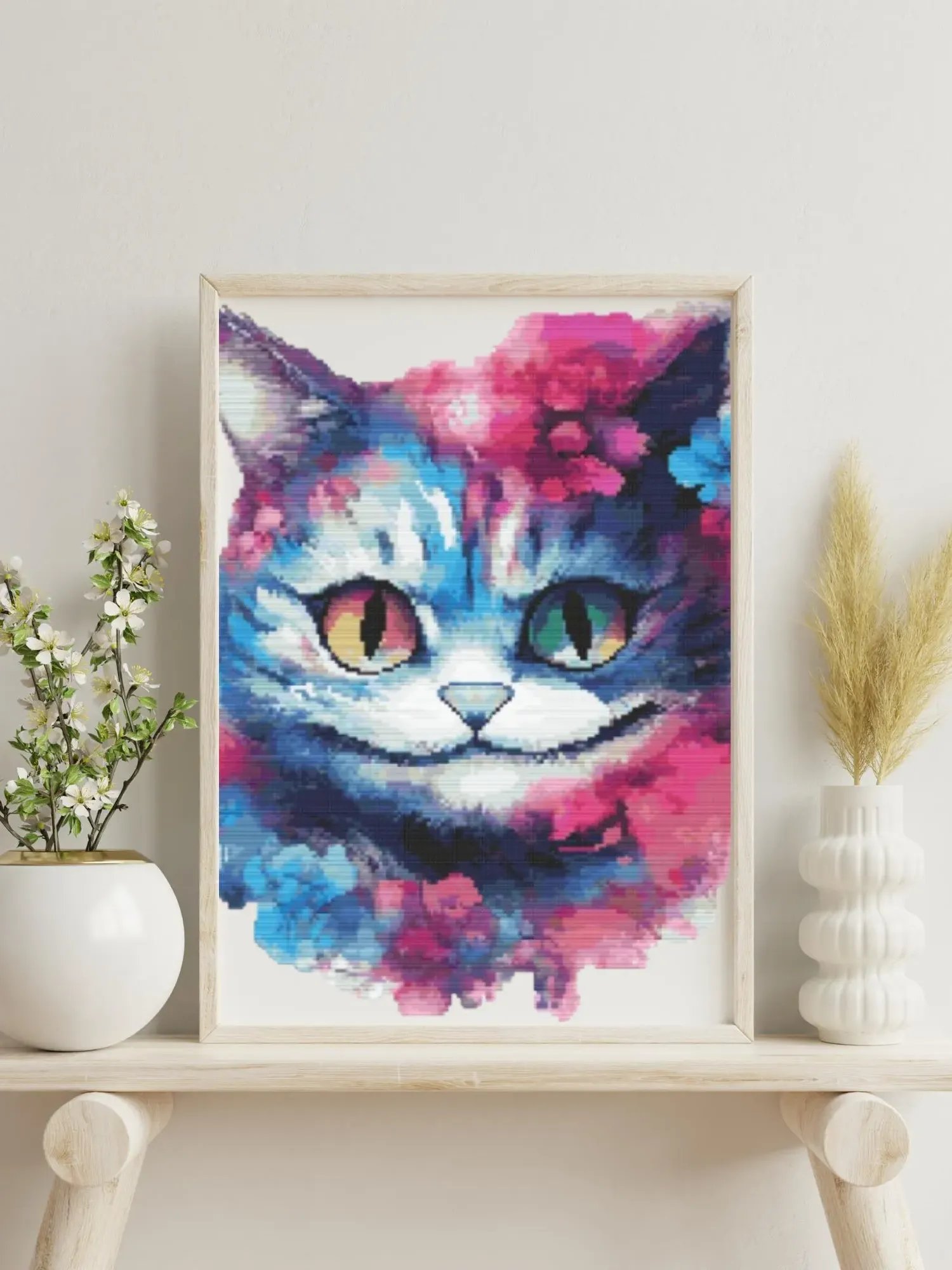 Psychedelic Paws Cross Stitch Pattern product image (5)