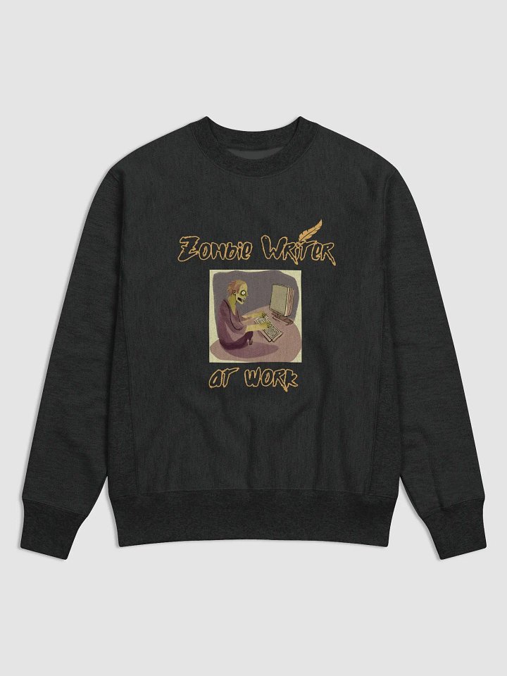 Zombie Writer at Work Black Sweatshirt product image (1)