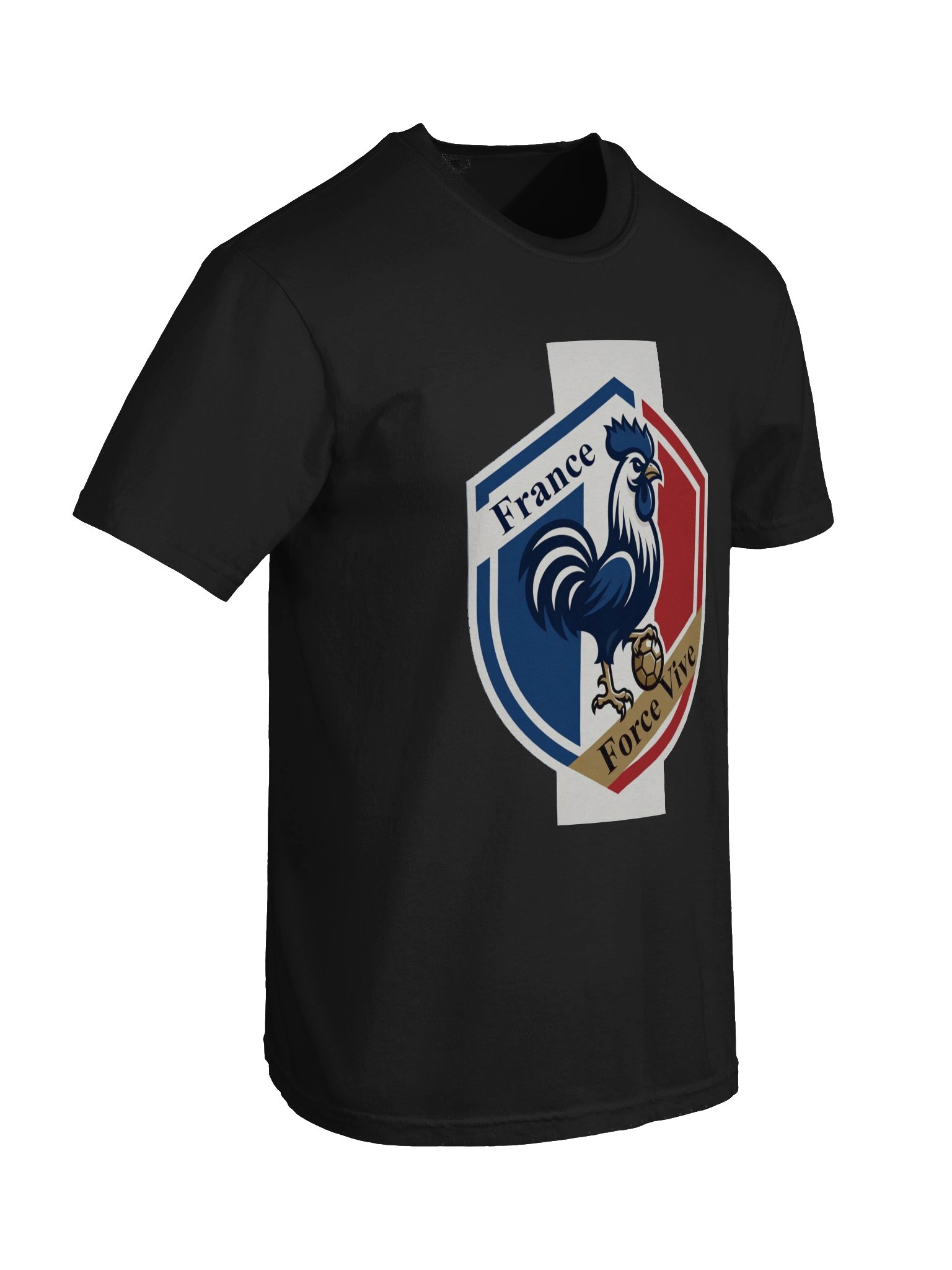 France Rooster Vortex T-Shirt, French Flag Strength Crest Gift product image (23)