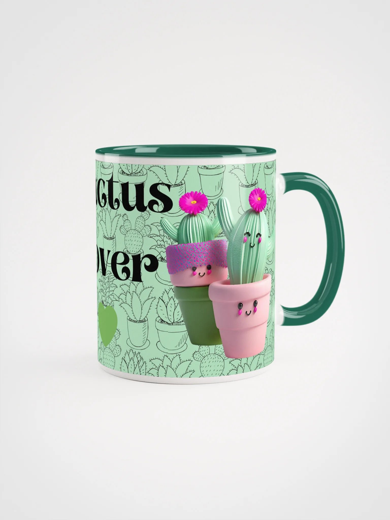 Happy Cacti Ceramic Mug product image (5)