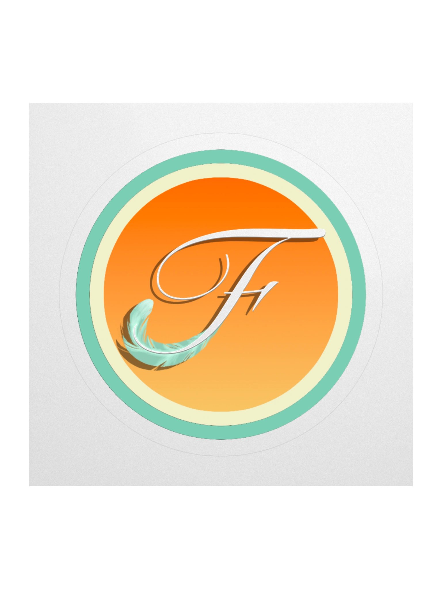 Feather Logo Sticker product image (1)