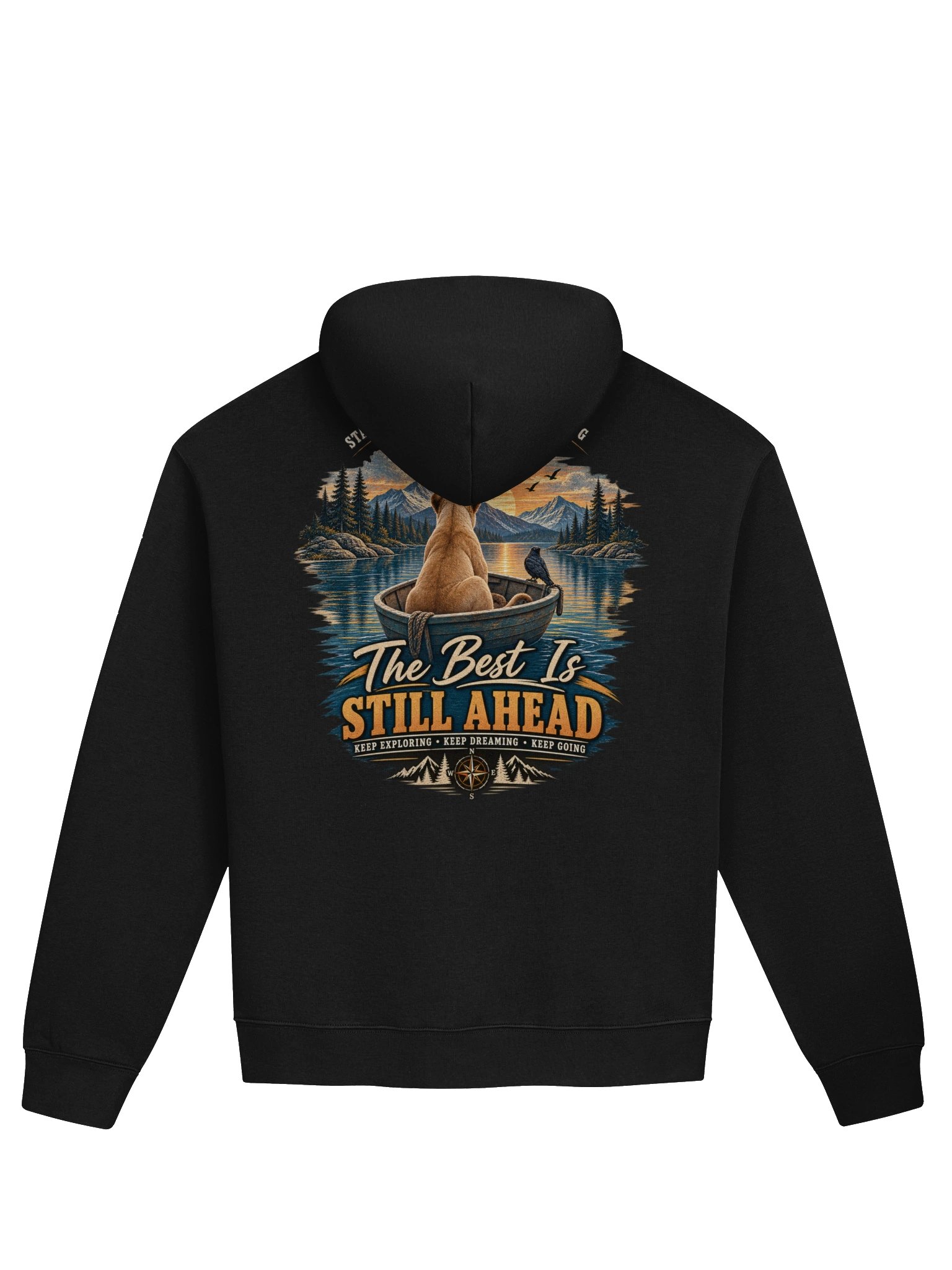 The Best Is Still Ahead Lion T-Shirt | Protect Your Peace Inspirational Shirt | Vintage Adventure Graphic Tee product image (2)
