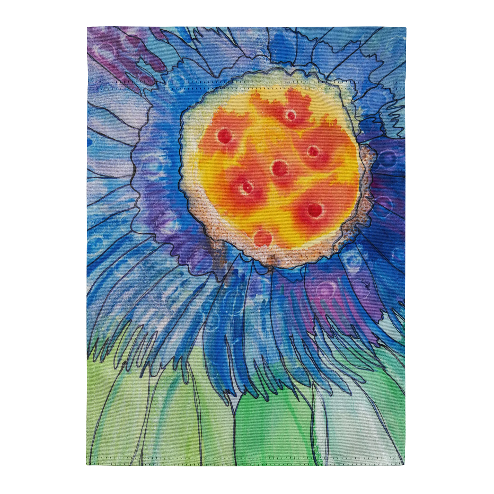 Chromatic Sapphire Garden Flag product image (1)