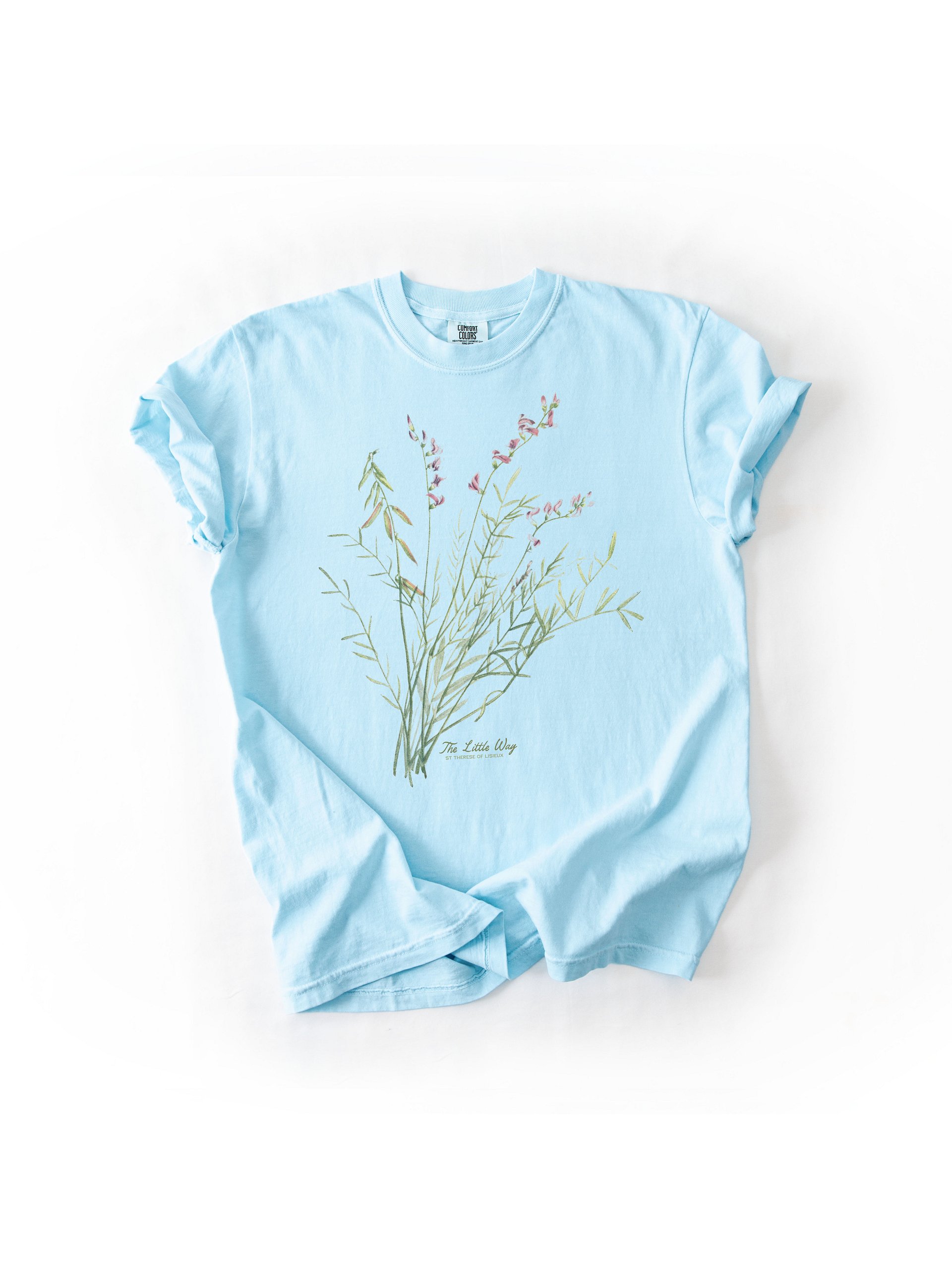 St Therese of Lisieux - The Little Way - Comfort Colors T-shirt product image (1)