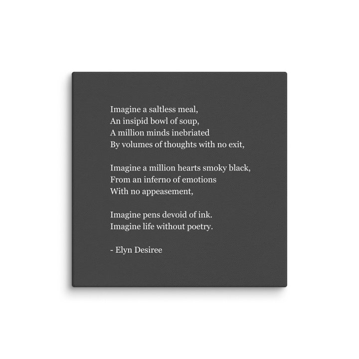 Life Without Poetry Canvas Print product image (5)