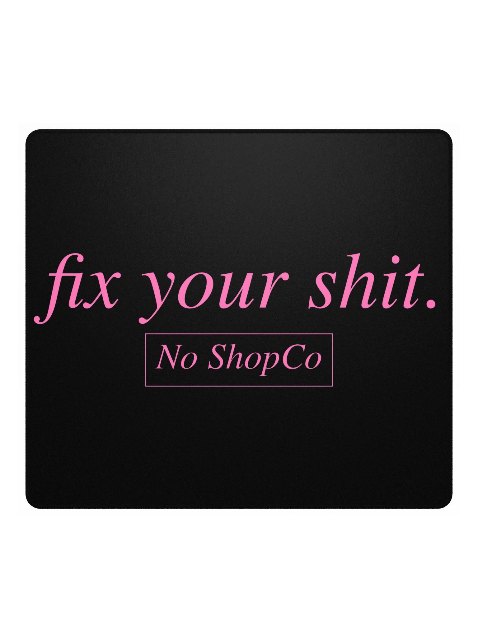 No ShopCo Gaming Mouse Pad - Pink on Black product image (2)