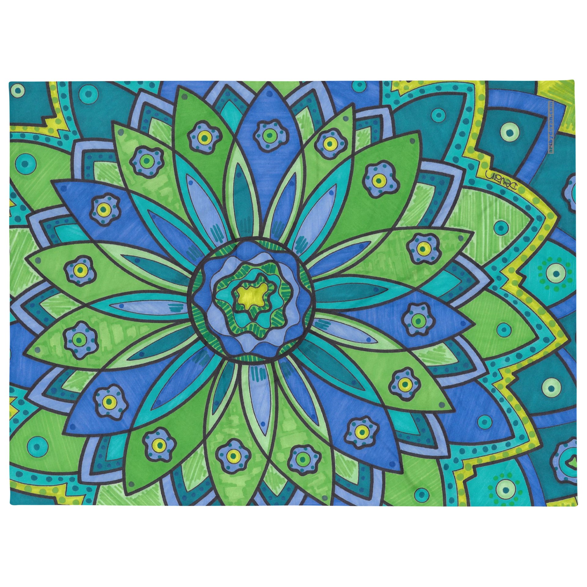Green Mandala Blanket product image (2)