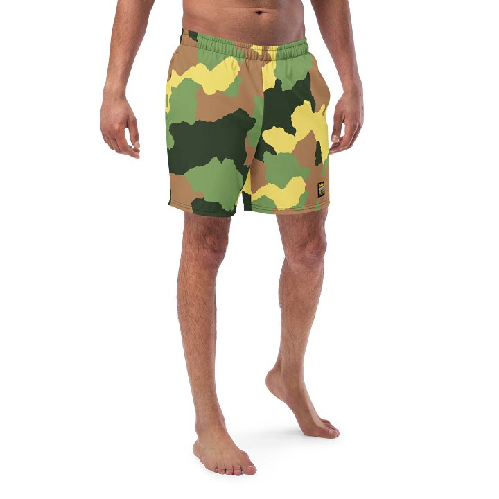 Ocean Vibes All-Over Swim Shorts Patriot Nedo Boss product image (1)