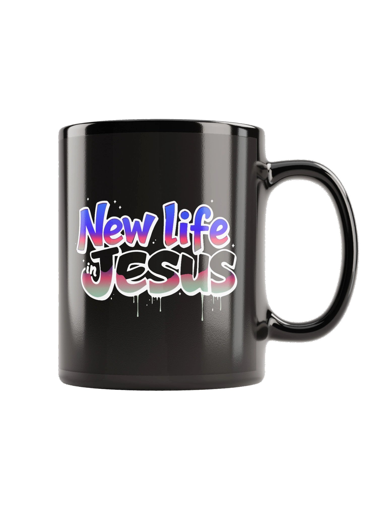 New Life in Jesus Graffiti Mug product image (4)