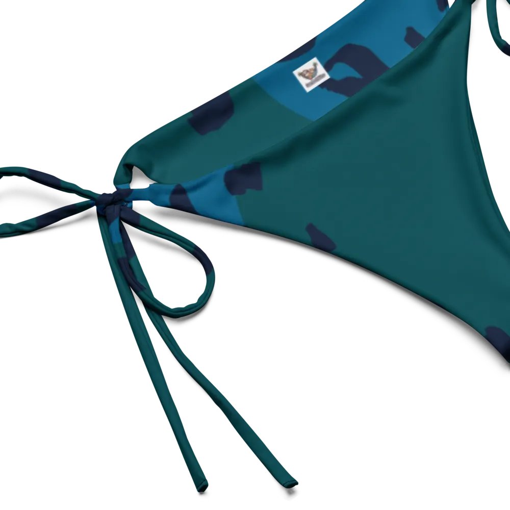 Leopard Blue Teal Bikini Bottom product image (3)