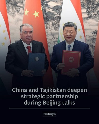 🇨🇳🇹🇯China’s leadership held high-level talks with Tajik President Emomali Rahmon in Beijing on Tuesday (12 May), focusing on ...