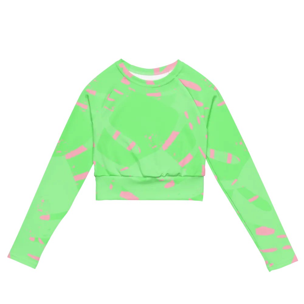 Neon Splash Cropped Rash Guard product image (4)