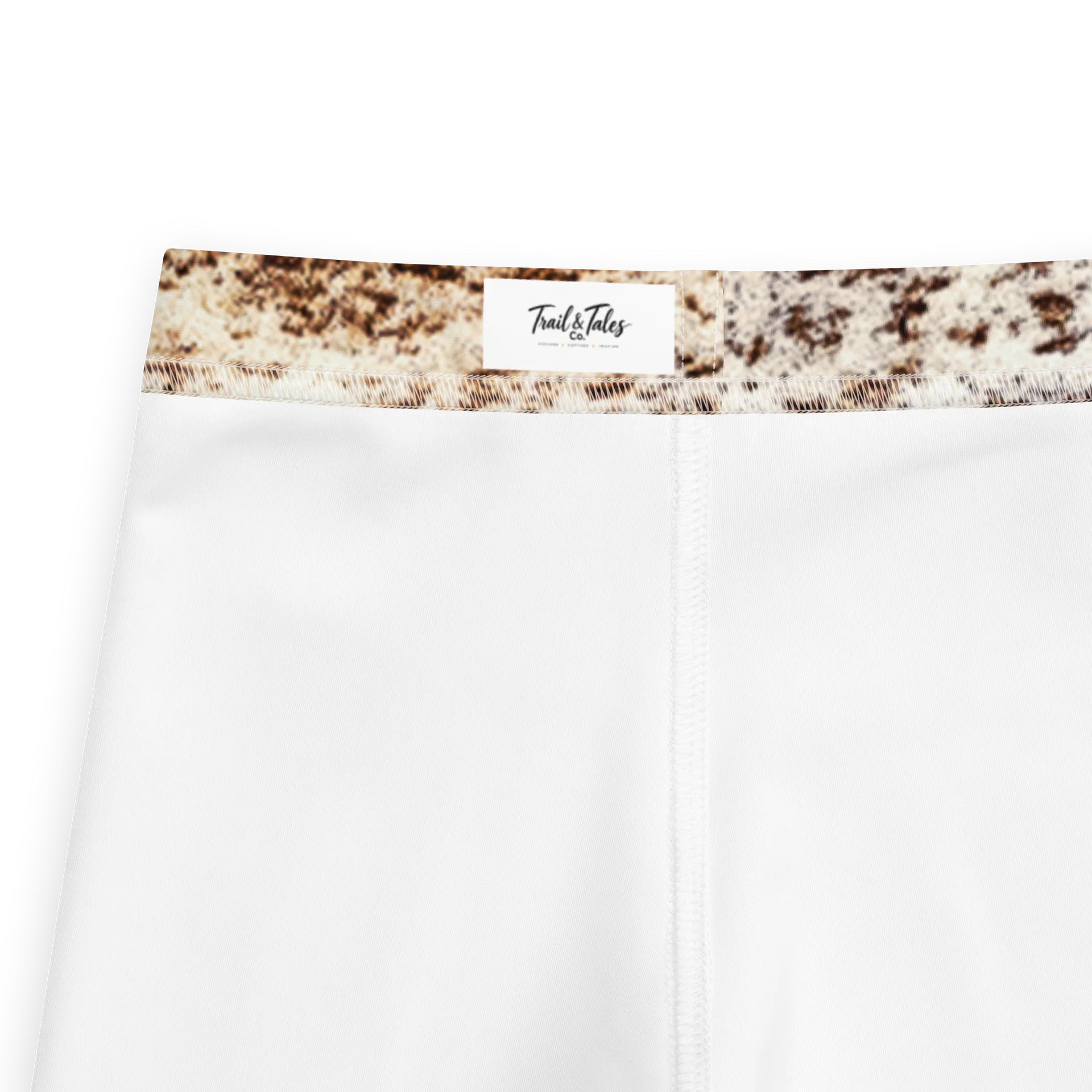 Espresso Swirl: Kids All-Over Print Earthy Brown & Cream Stretch Leggings product image (2)
