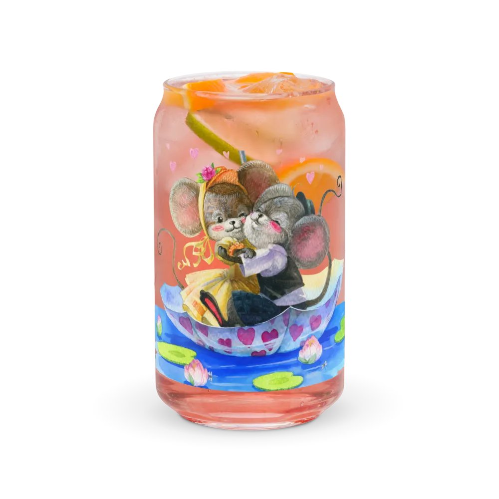 Four Seasons of Love: Sailing Into Summer Can-Shaped Glass | Romantic Summer Drinkware product image (7)