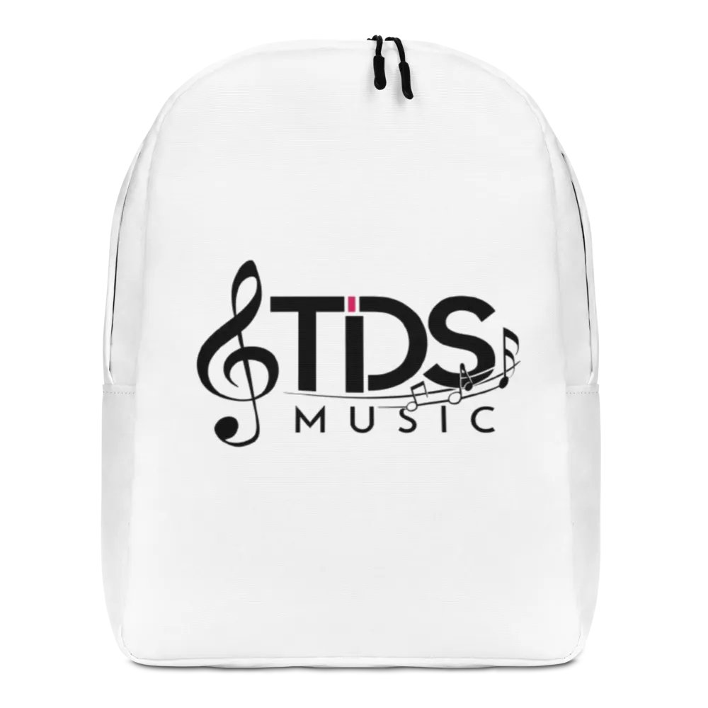 TDS Music Minimalist Backpack - All-Over Print, White, Water-Resistant, Fits 15" Laptop product image (3)