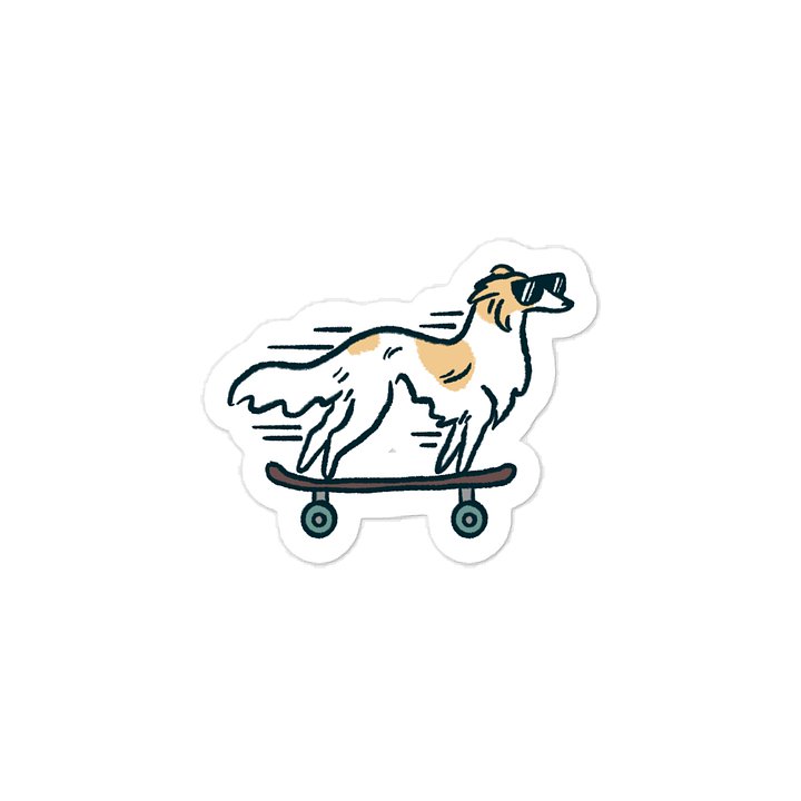 Fast Dog Sticker - Cream Spotted product image (1)