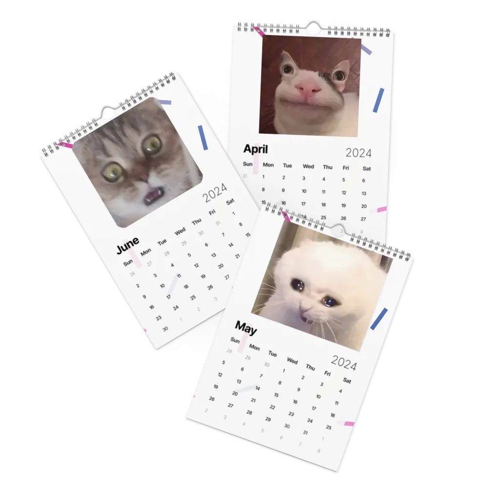 Wall Calendar (2024): Meme Cats product image (3)