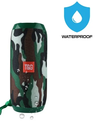 TG117 Portable Wireless Bluetooth Waterproof Speaker - USB/TF/FM Radio (Camouflage) product image (1)