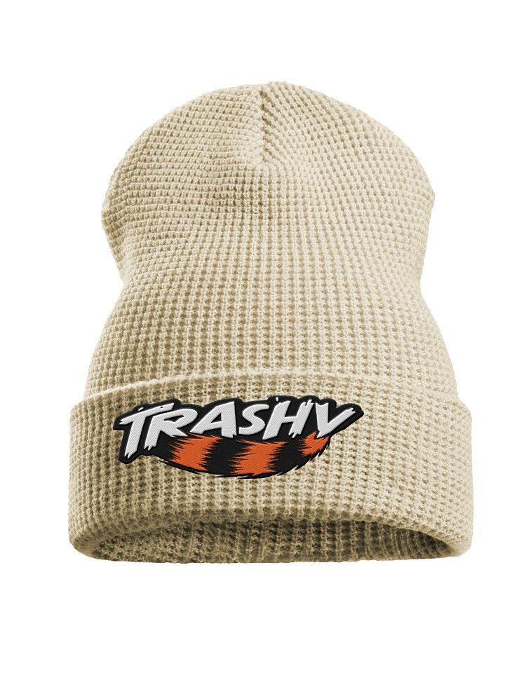 Embroidered Trashy Waffle Beanie product image (2)