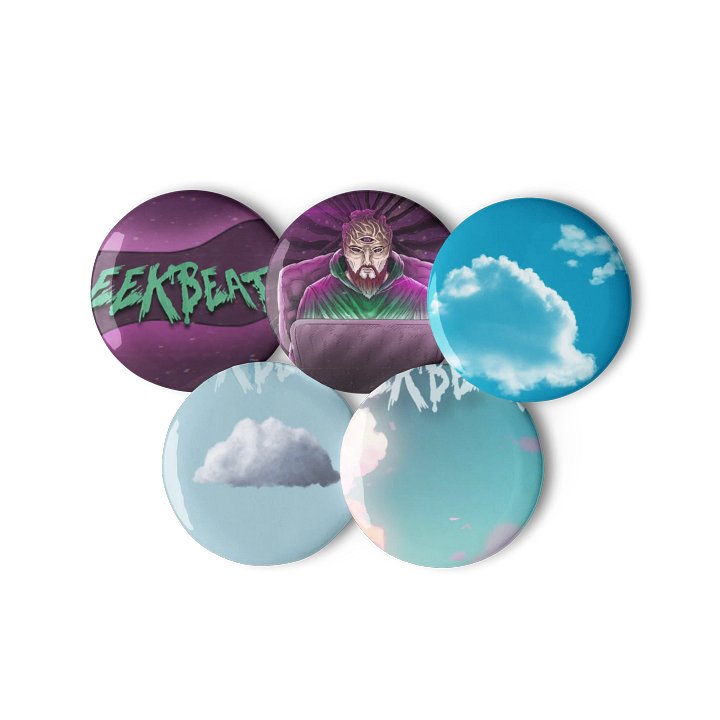 EekBeats Album Cover Pin Buttons Set #2 product image (3)