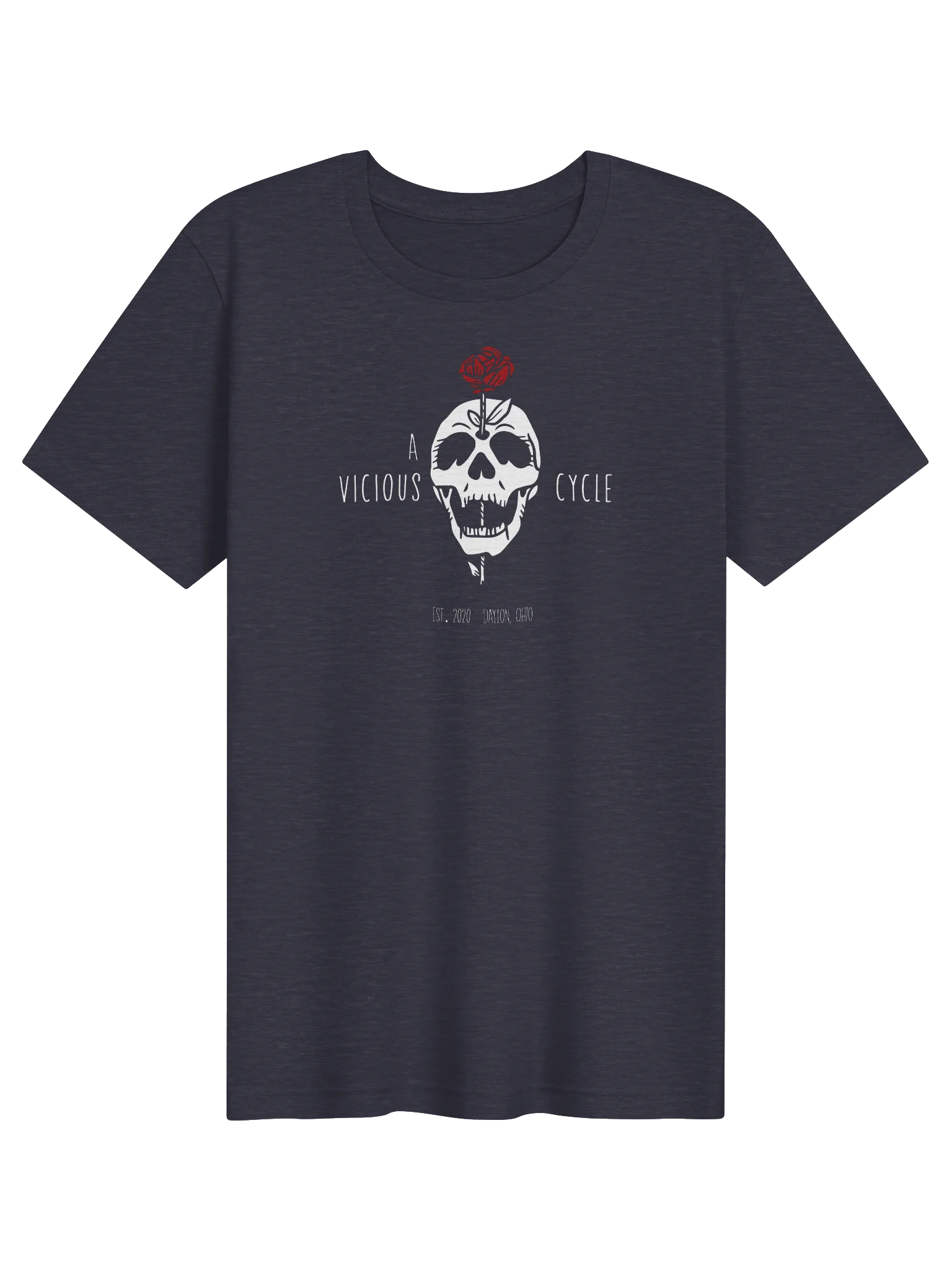 A Vicious Cycle Skull & Rose Tee product image (3)