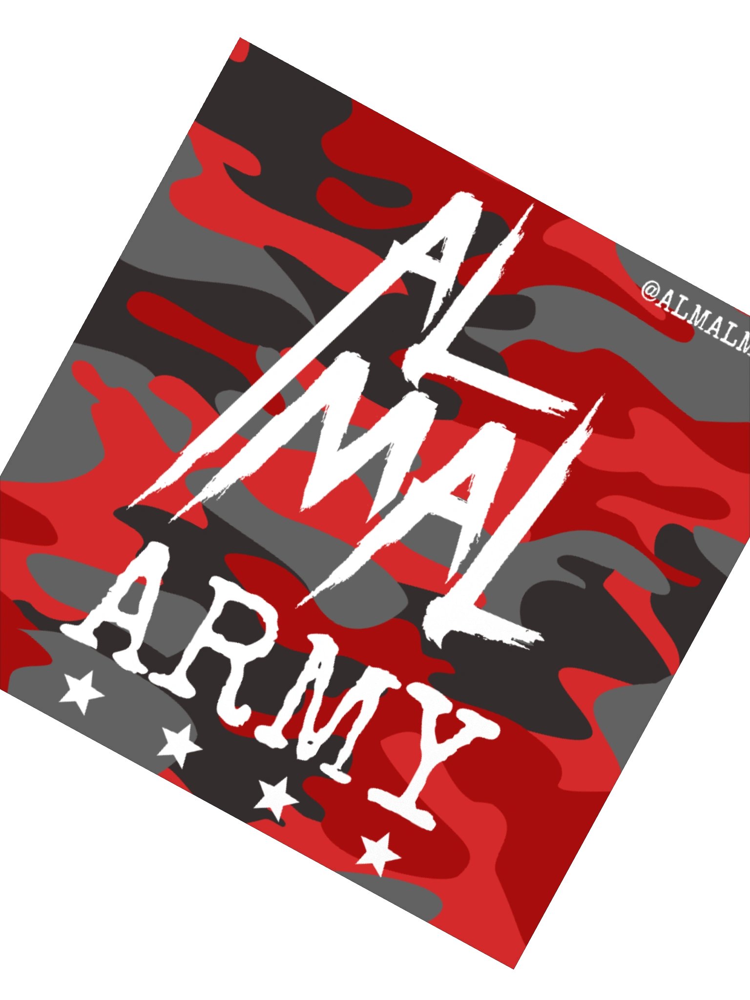 AL MAL ARMY Red Kiss Cut Sticker product image (2)
