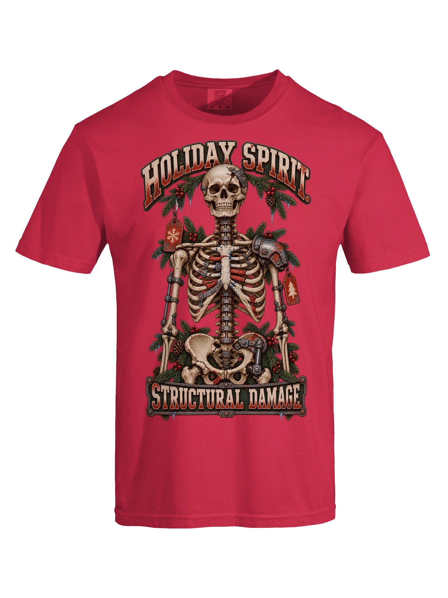 Funny Christmas Surgery Shirt — Holiday Spirit, Structural Damage | Broken Sleigh™ product image (10)