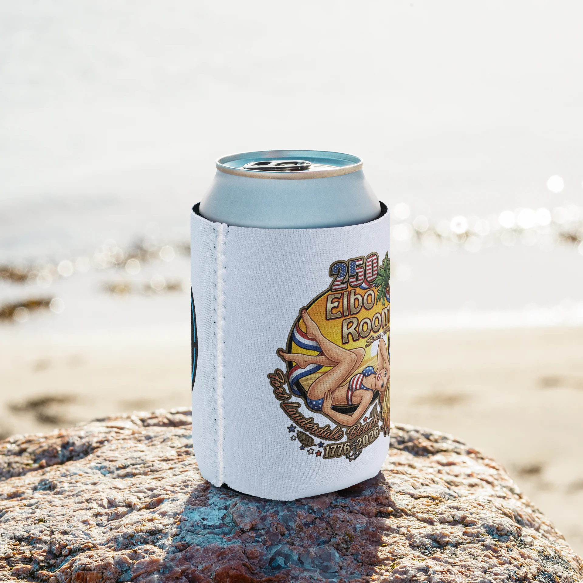 Elbo Room America 250 Merchandise Pin-Up Can Coozie | 1776–2026 Edition product image (9)