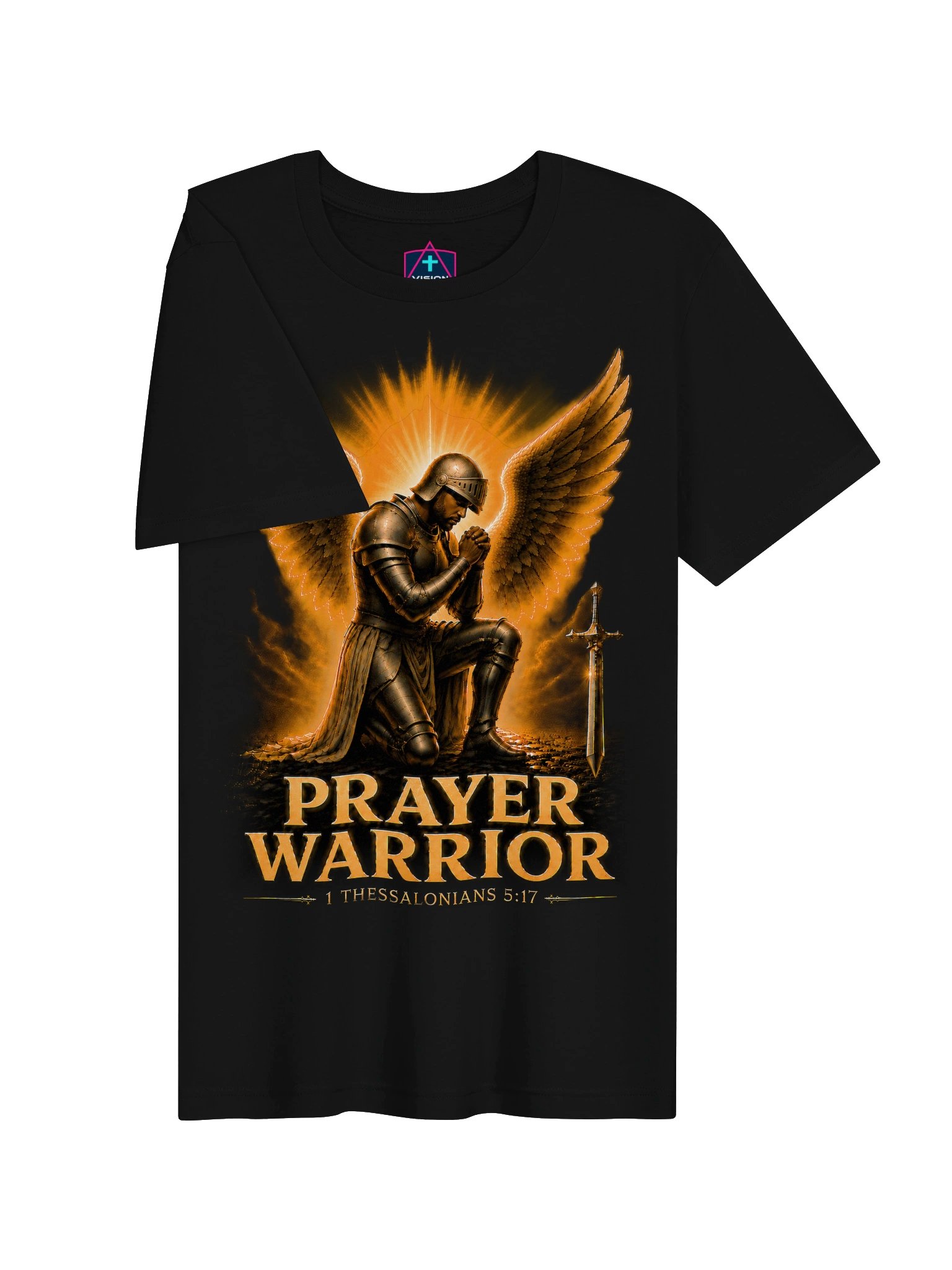 Prayer Warrior Man - Christian Faith Tee product image (15)