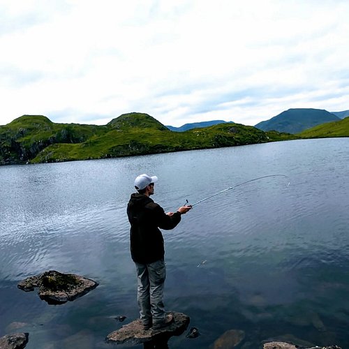 Fishing a high mountain tarn in the lake District! Stunning views, pristine water!! My happy place! 

#fishing #lakedistrict ...