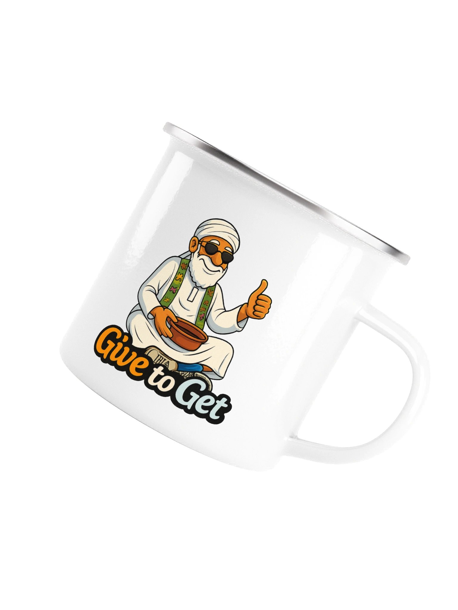 Give to Get Enamel Mug product image (5)