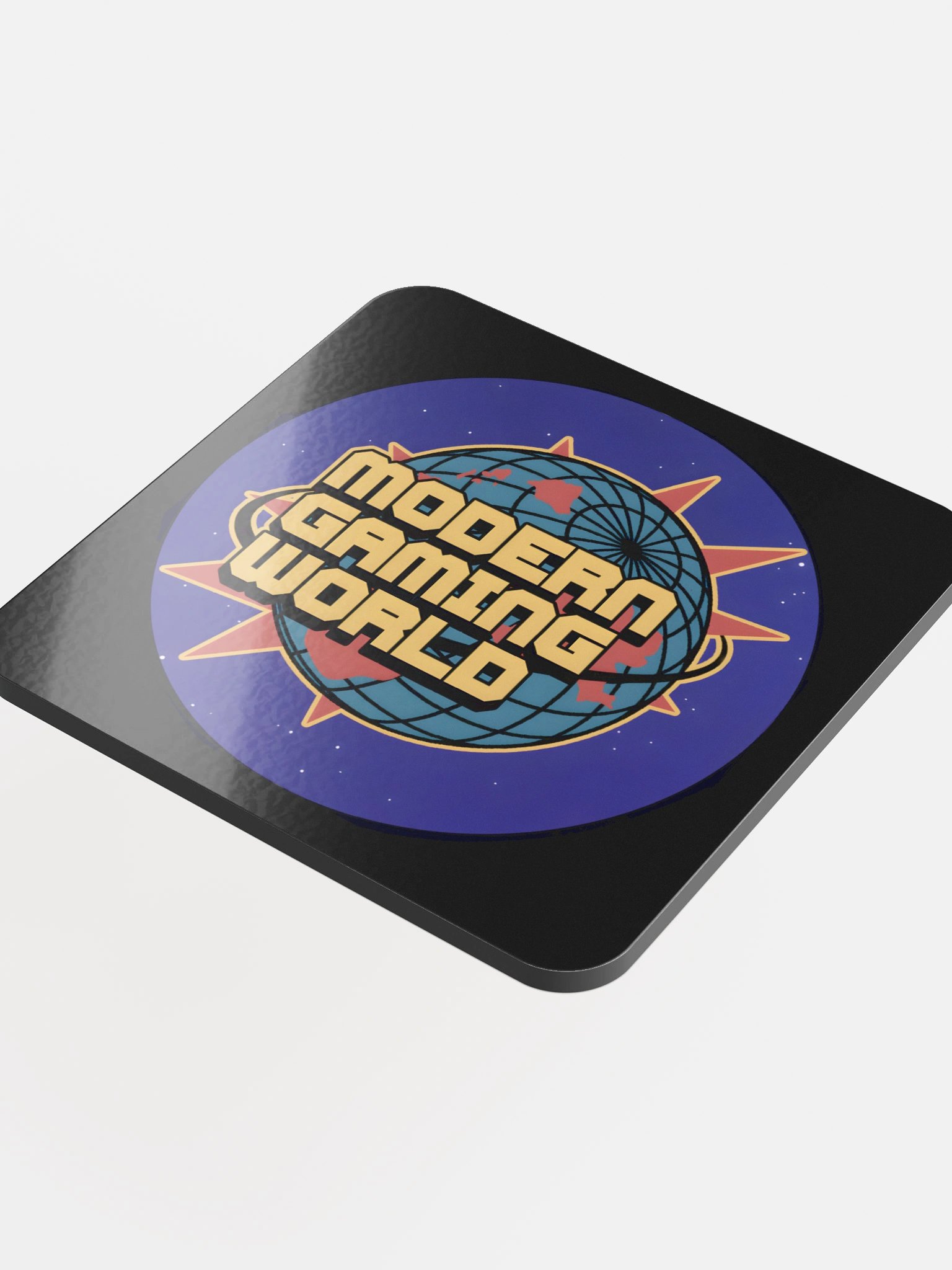 ModernGamingWorld Black Glossed Cork Coaster product image (4)