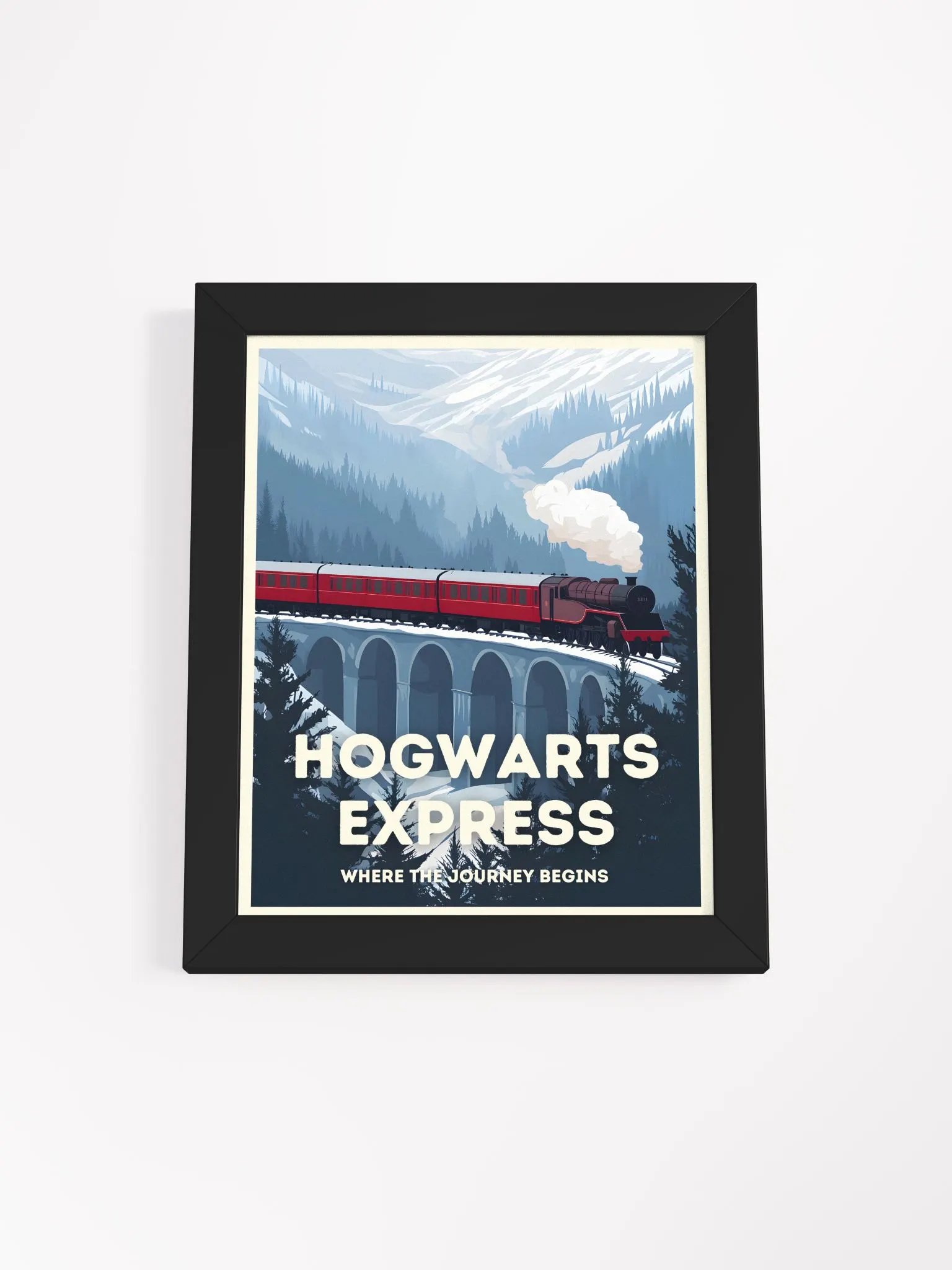 Magical Express Train Vintage Travel Poster product image (1)