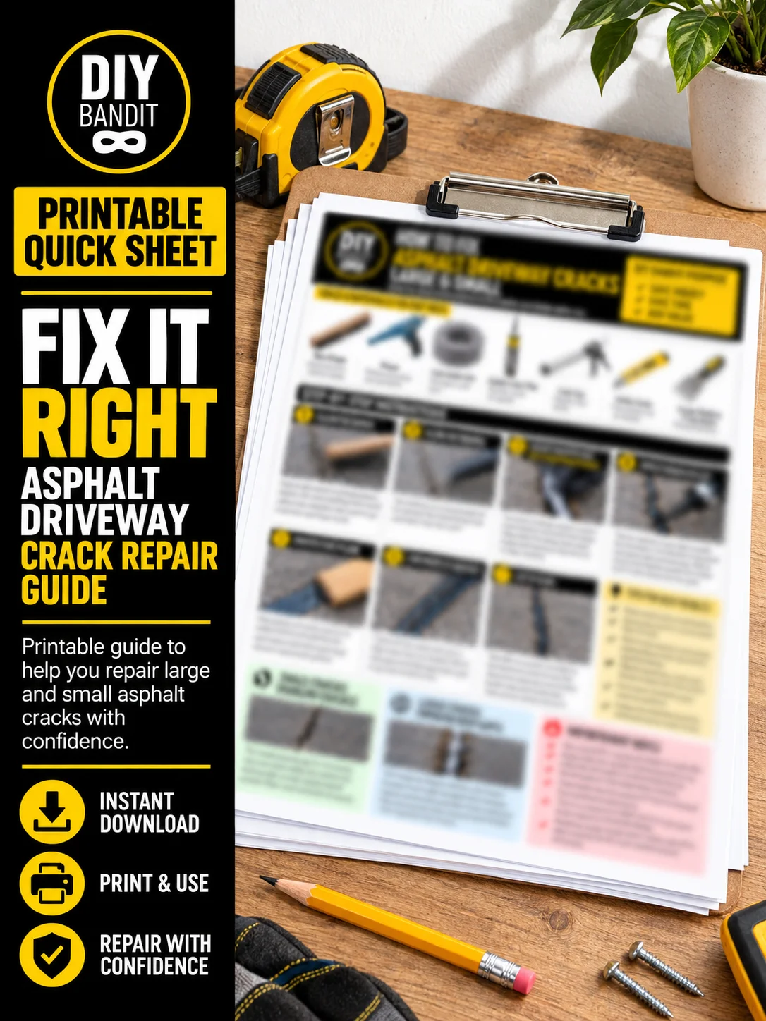 How to Fix Asphalt Driveway Cracks | Large & Small Crack Repair Guide product image (1)