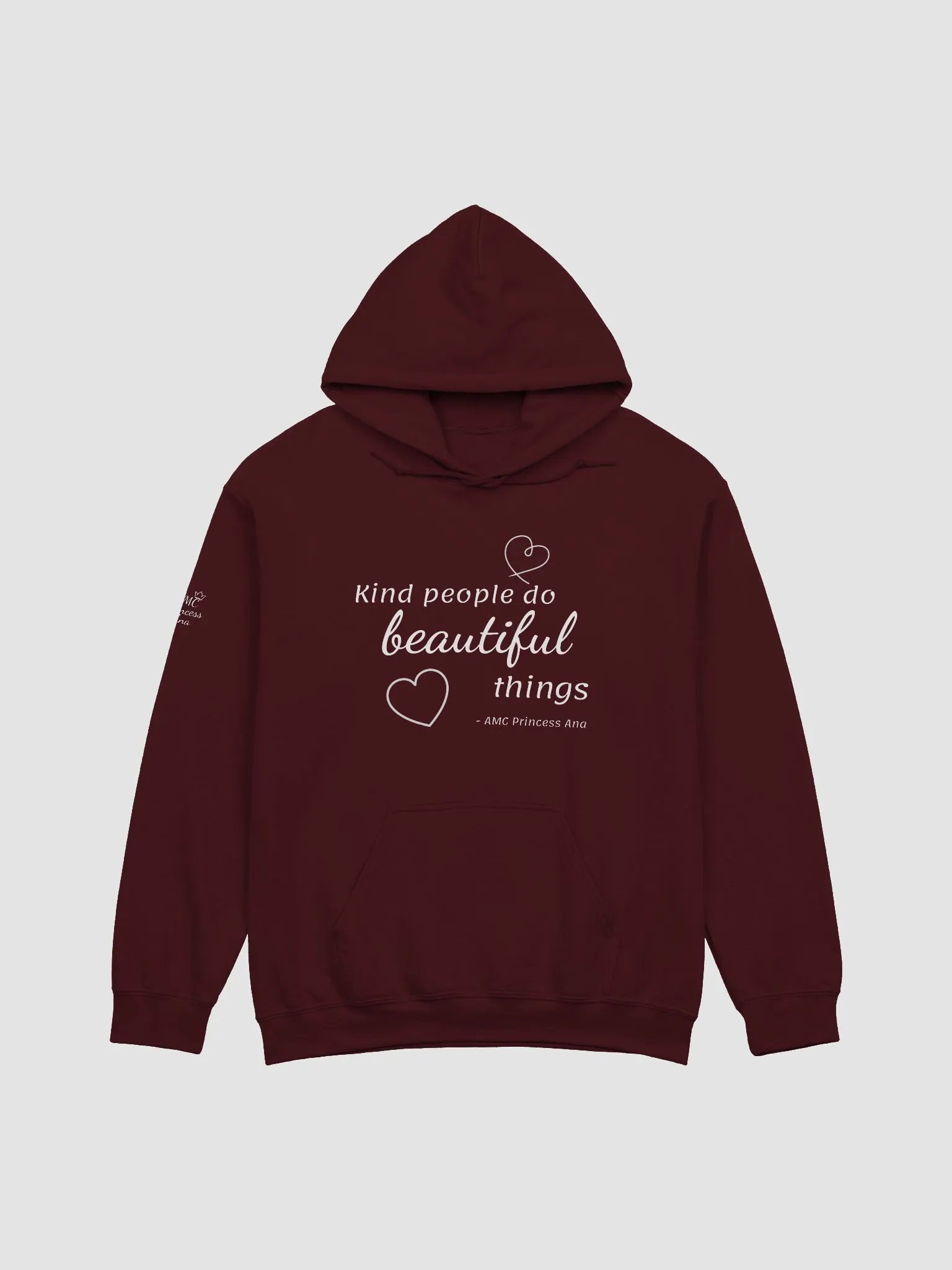 Kind people... PULLOVER Hoodie - White text product image (1)